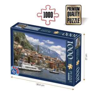 Puzzle adulți 1000 piese Peisaje de zi - Lacul Como, Italia-0