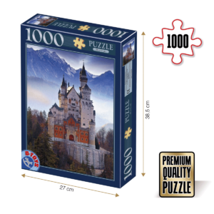 Puzzle adulți 1000 piese Peisaje de zi - Castelul Neuschwanstein, Germania-0