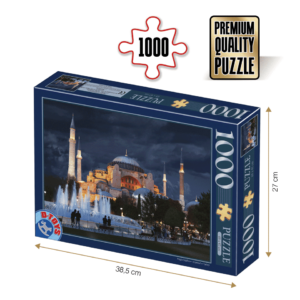 Puzzle adulți 1000 piese Peisaje de Noapte - Hagia Sophia, Turcia-0