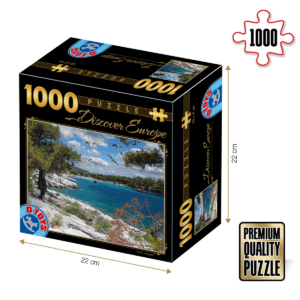 Puzzle adulți 1000 piese Discover Europe - Insula Corfu-0