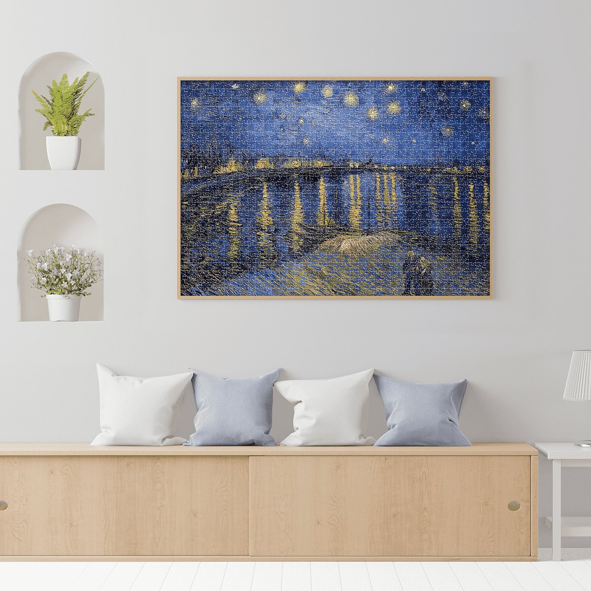 Puzzle adulti 1000 piese Vincent van Gogh - Starry Night Over the Rhone-34465 Puzzle adulti 1000 piese Vincent van Gogh - Starry Night Over the Rhone-34465
