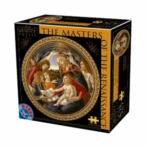 Puzzle Special Rotund - Botticelli - Madonna of the Magnificat - 525 Piese-0
