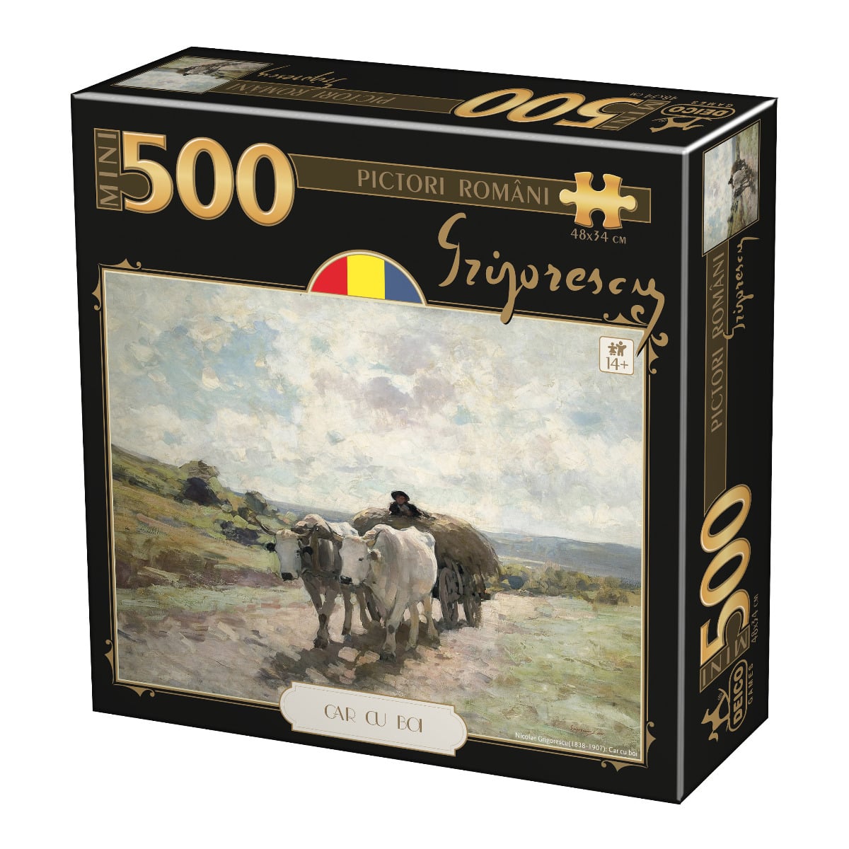 Mini Puzzle - Grigorescu - Car cu Boi - 500 Piese-0 Mini Puzzle - Grigorescu - Car cu Boi - 500 Piese-0