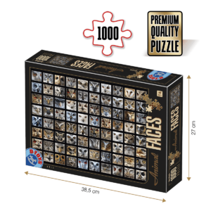 Puzzle adulți 1000 piese - Animal Faces - Owls/Bufnițe-0