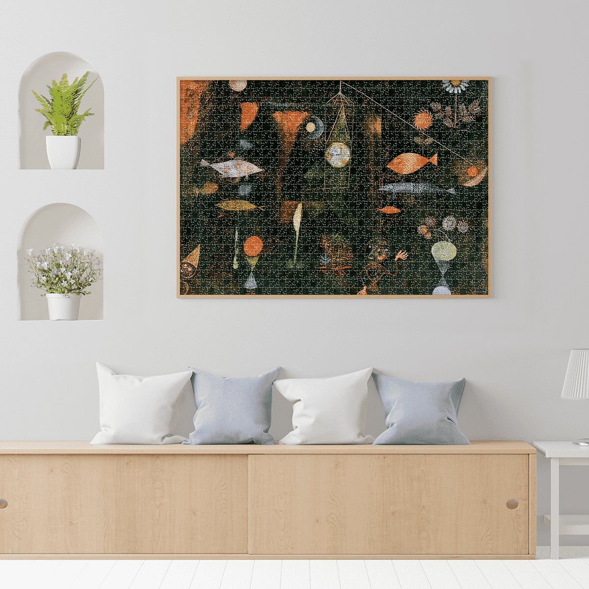 Puzzle adulti 1000 piese Paul Klee - Fish Magic /Magia pestilor-34548 Puzzle adulti 1000 piese Paul Klee - Fish Magic /Magia pestilor-34548