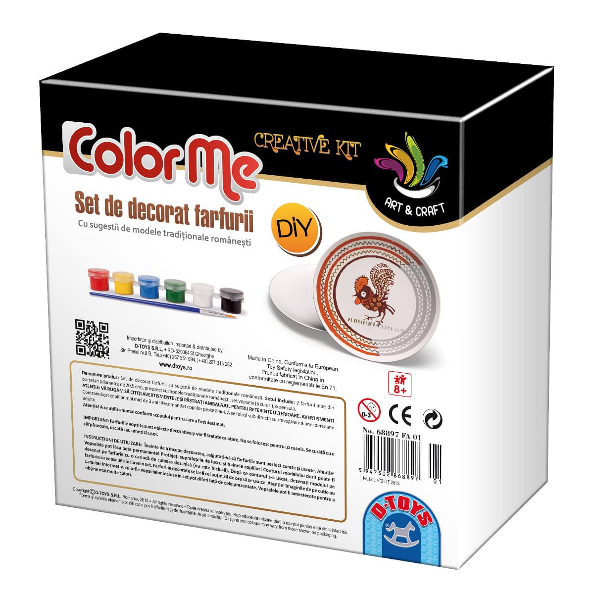 Joc Creativ Set de Decorat Farfurii-26327 Joc Creativ Set de Decorat Farfurii-26327